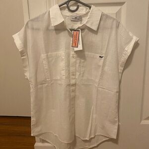Vineyard Vines Classic White Button-Up Shirt
